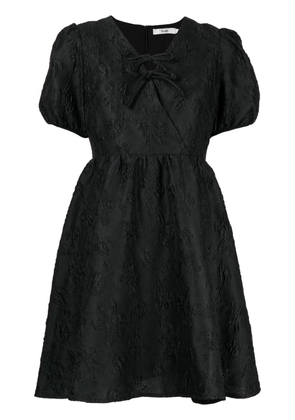 b+ab patterned-jacquard dress - Black