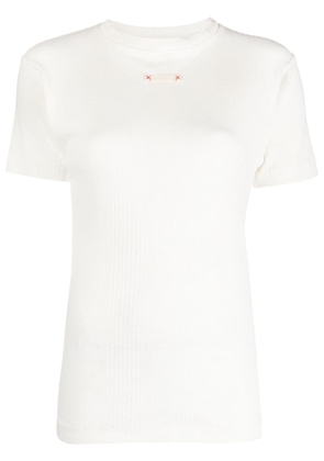 Maison Margiela logo-patch cotton T-shirt - White