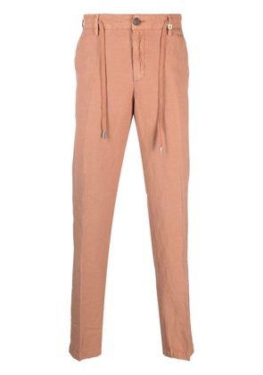 Myths drawstring-waist lyocell-linen chino trousers - Pink