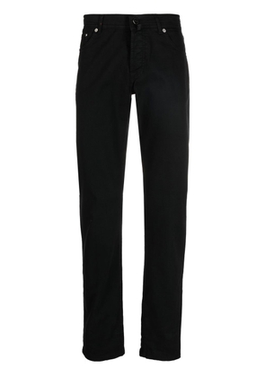Kiton straight-leg chino trousers - Black
