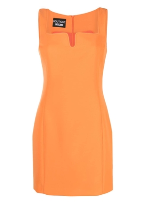 Boutique Moschino tailored sleeveless minidress - Orange