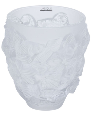 Lalique Rosetail crystal vase - White