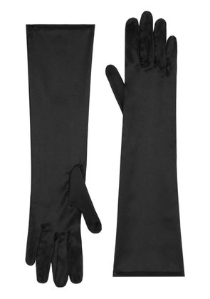 Dolce & Gabbana full-finger design silk gloves - Black