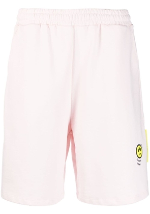 BARROW logo-print cotton shorts - Pink