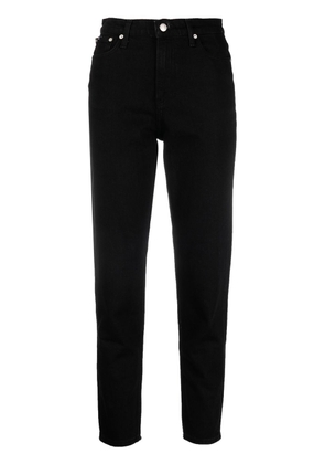 Calvin Klein Jeans high-rise tapered-leg jeans - Black