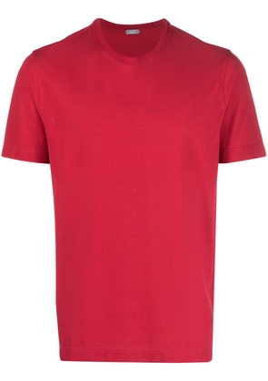 Zanone short-sleeve cotton T-shirt - Red