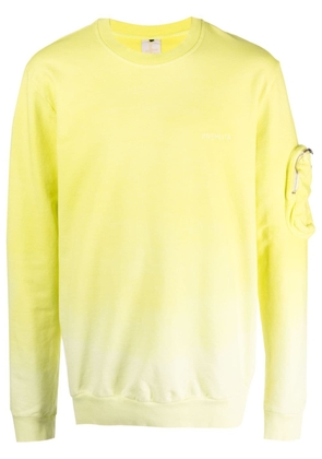 Premiata logo-print stretch-cotton sweatshirt - Yellow