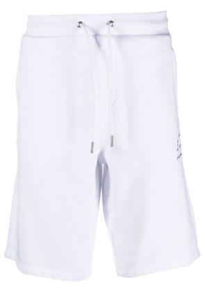 Karl Lagerfeld logo-embroidered track shorts - White
