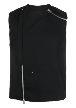 HELIOT EMIL zip-detail sleeveless tank top - Black
