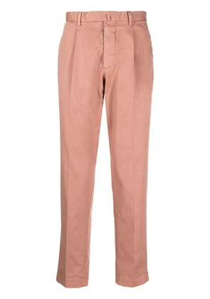 Dell'oglio off-centre front fastening tapered trousers - Pink