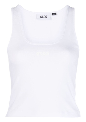 Gcds sleeveless jersey-knit top - White