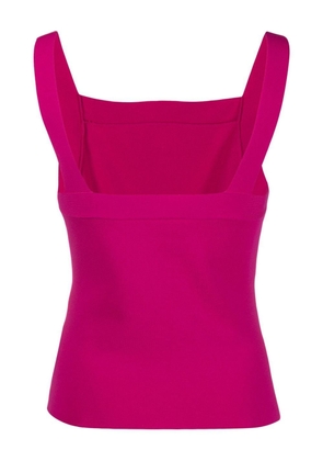 P.A.R.O.S.H. Roma square-neck knitted top - Pink