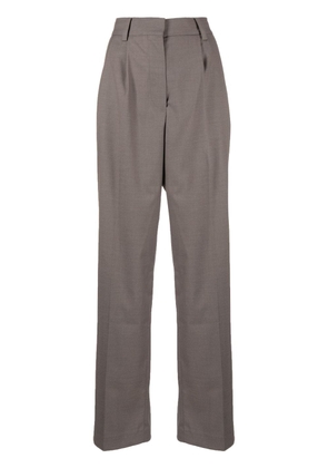 Rokh pressed-crease tailored trousers - Grey