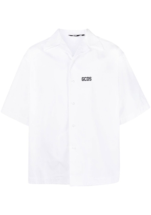 Gcds logo-print bowling shirt - White