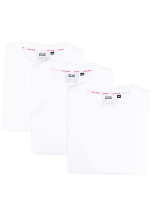 Gcds logo-print T-shirt three-pack - White