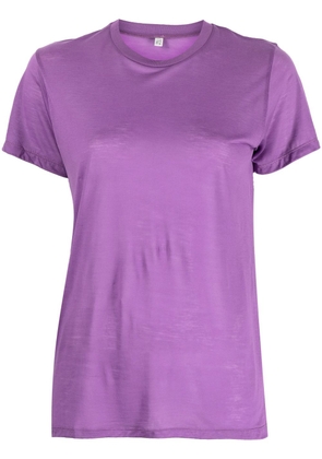 Baserange crew-neck lyocell T-shirt - Purple