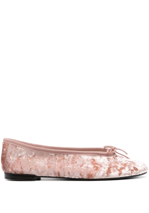 Repetto crushed velvet ballerina shoes - Pink