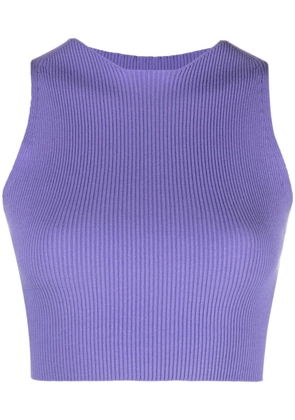 AERON cut-out knitted top - Purple