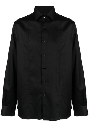 Karl Lagerfeld panelled cotton shirt - Black