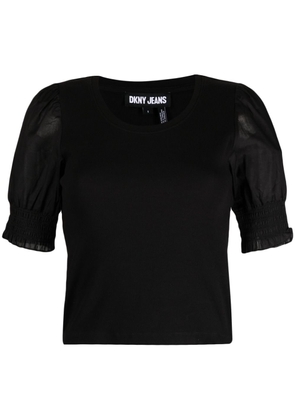 DKNY round-neck short-sleeve top - Black