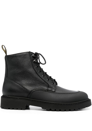 Doucal's lace-up ankle boots - Black