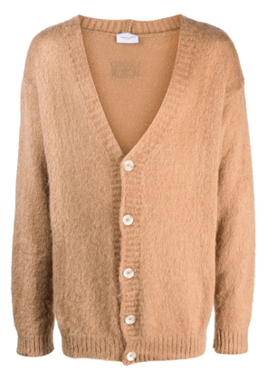Family First V-neck knitted cardigan - Neutrals