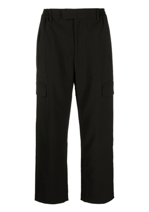 Represent cargo-pocket straight-leg trousers - Black