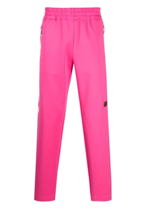Advisory Board Crystals logo-patch straight-leg track pants - Pink