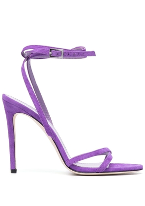 Paris Texas 115mm leather sandals - Purple