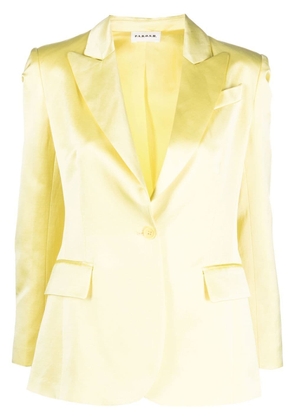 P.A.R.O.S.H. satin-finish blazer - Yellow