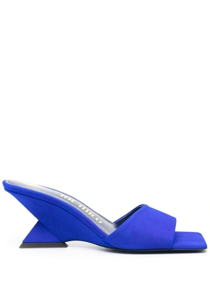 The Attico Cheope 75mm suede mules - Blue