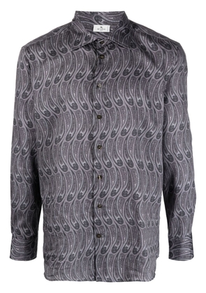 ETRO paisley-print shirt - Grey