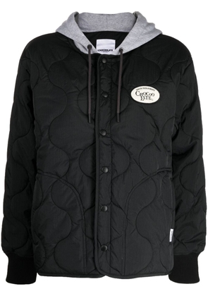 CHOCOOLATE quilted hooded jacket - Black