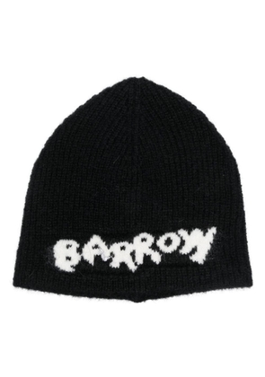 BARROW logo-embroidered pull-on beanie - Black