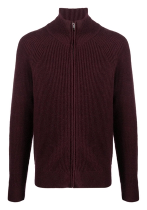 MARANT ribbed-knit merino wool cardigan - Red