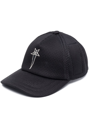 Rick Owens X Champion logo-patch mesh cap - Black