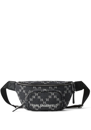 Karl Lagerfeld K/Monogram zip belt bag - Grey