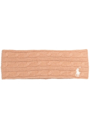Polo Ralph Lauren Polo Pony cable-knit head band - Neutrals