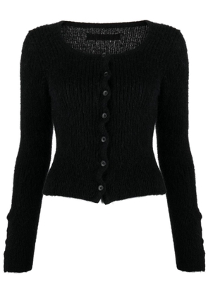 Jacquemus long-sleeve knitted cardigan - Black