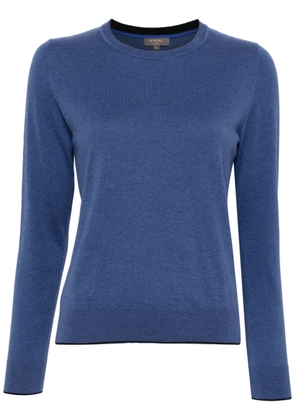 N.Peal crew-neck fine-knit jumper - Blue