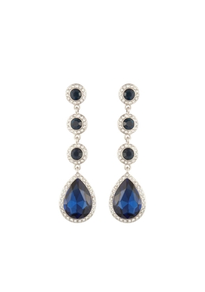 Susan Caplan Vintage Regal faux-sapphire chandelier earrings - Silver