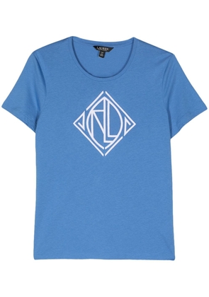 Lauren Ralph Lauren logo-embroidered cotton-blend T-shirt - Blue