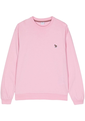 PS Paul Smith appliqué-detail cotton sweatshirt - Pink