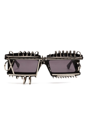 Kuboraum X21 square-frame sunglasses - Black