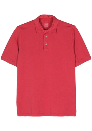 Fedeli piqué cotton polo shirt - Red