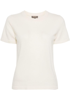 N.Peal crew-neck cashmere T-shirt - Neutrals