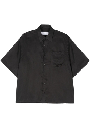 Costumein short-sleeve satin shirt - Black