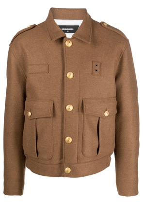 Dsquared2 Livery wool-blend jacket - Brown