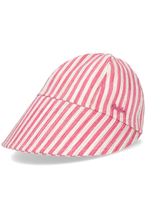 Borsalino Sun sriped baseball cap - Pink
