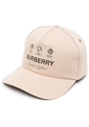 Burberry logo-print baseball cap - Neutrals